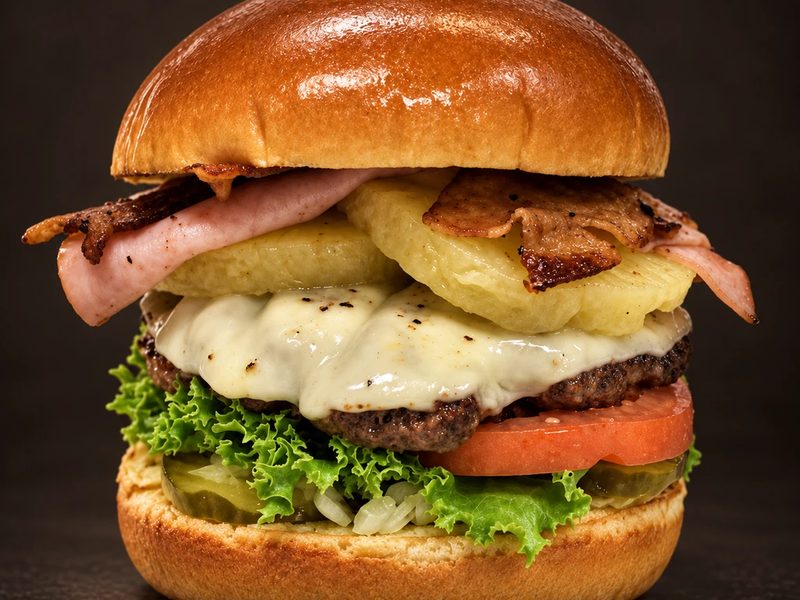 Hawaiian Bacon Cheeseburger