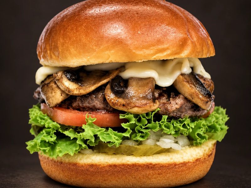 Mushroom Cheeseburger